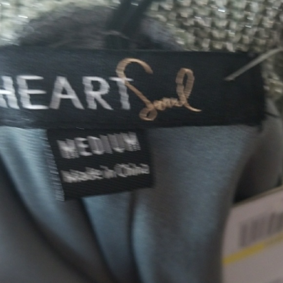 Metallic Shimmer Gray /Silver Tunic Top Size Medium - Picture 6 of 7